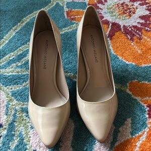 Antonio Melani Cream Pointed-Toe Heels